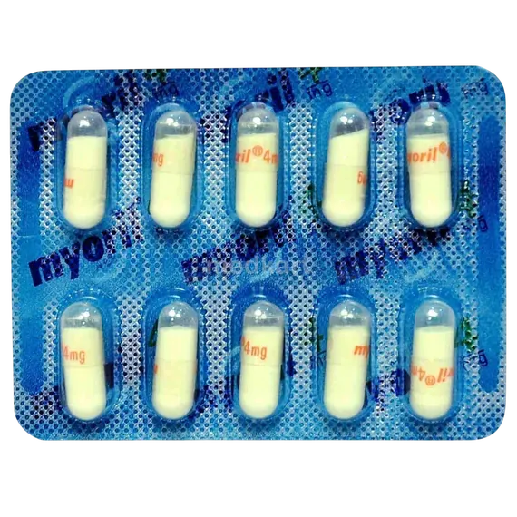myoril 4mg capsule 10's